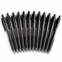 得力S06，按动型办公中性笔-0.5mm