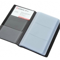 齐心A1556，硬皮名片册，180张