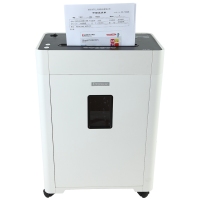 齐心S410，高保密碎纸机,19L纸桶，碎纸6张/次，4级保密/续航10min