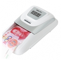 得力3929，单张语音型验钞仪(银色)，C级点钞机，可充电便携点钞机
