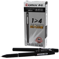 齐心GP317，0.7mm大容量签字笔-黑色