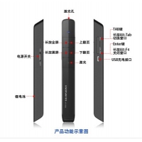 诺为(KNORVAY)N75C 绿光翻页笔激光笔 翻页器 投影笔 PPT遥控笔 锂电充电 