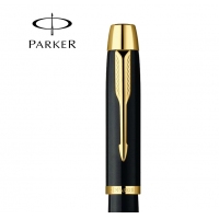 派克 IM纯黑丽雅金夹宝珠笔