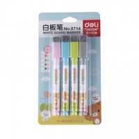 得力8714，白板笔套装（4支装），得力彩色白板笔