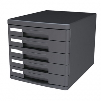 得力9773，五层硬塑文件柜，桌面文件柜塑料文件抽屉柜收纳柜A4资料柜5层文件柜 