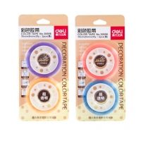 得力30006，文具胶带8mm*30y-2卷装，小胶带