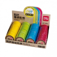 得力30673，10*15彩色和纸胶带15mm*10米手工胶带