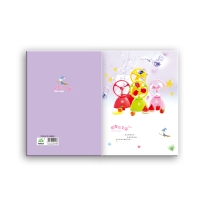 朝阳D32K60型，卡通软抄本（1/10/480）学生软抄本/胶装软抄本/学生笔记本