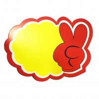 TX-008 朝阳 中号剪刀手爆炸贴（10张）