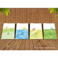 本子铺 A4，100型时尚车线本，2A4100/缝线本/轧线本