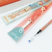 F101 联优 0.38mm摩登女郎全针管中性笔芯-碳黑