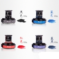 大老板2000系列墨水（1/60） 60ml碳素墨水/纯蓝墨水/蓝黑墨水/红色墨水/黑色墨水，小学生钢笔墨水 不堵笔 2000系列大老板墨水