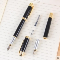 英雄1503钢笔，全金属铱金笔，明尖