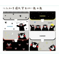 小天使 A4，12格卡通手提风琴包-混装