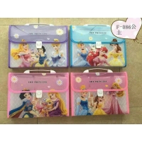 小天使 A4，12格卡通手提风琴包-混装