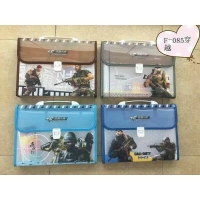 小天使 A4，12格卡通手提风琴包-混装