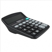 齐心C-837C，超省钱经典计算器（爆款一口价）12位中台办公经典计算器 黑色