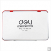 得力9893，大号秒干印台-87*143mm-红色/蓝色