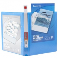 齐心A0209, 易展示美式三面插袋文件夹A4,1寸2孔D型夹
