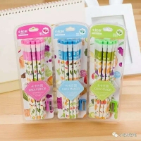 小松树8818，12支卡装彩色大皮头铅笔，卡卡庄园系列，HB铅笔-HJ8818