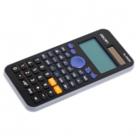 得力82es，函数计算器/科学计算器（D-82ES），双行大屏幕显示/双电源函数计算器/易拉式保护盖保护