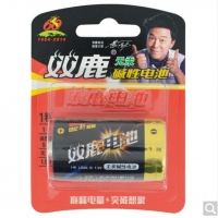 R20J 双鹿 1号碱性电池-1粒卡装