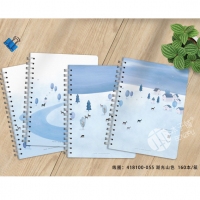 本子铺B5100型，侧翻线圈本-418100/18K100页线环本/环线本