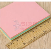 品为C104，3*4彩纸叠色易事贴，C104百事贴，N次贴，便笺