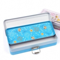 得力95556，三层文具盒 210ｘ77ｘ40mm （单位：只） 混色