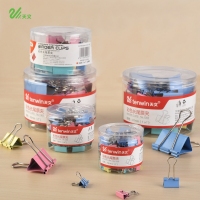 （特价）天文1313,3号彩色长尾票夹（1/48）32mm筒装长尾夹，32mm燕尾夹，票据夹