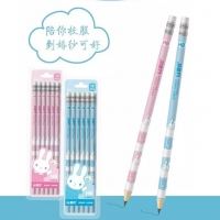 联优4002，圆杆HB小皮头铅笔-12支吸卡装（U4002）