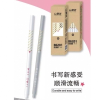 联优6201,0.38mm全针管卡通中性笔/学生中性笔(星光)