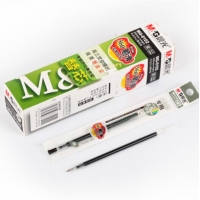 晨光6102，20支/盒中性笔笔芯学生笔办公签字笔水笔替芯-黑色0.5mm子弹头MG6102