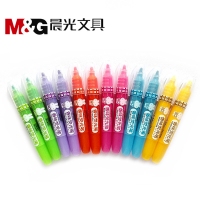 晨光 21003，米菲荧光笔 香味斜头6色大容量荧光笔 标记笔