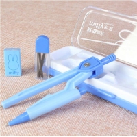 晨光FCS90801,米菲圆规（1/12/288）学生绘图圆规3件套盒装圆规+橡皮+铅芯