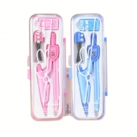 晨光FCS90801,米菲圆规（1/12/288）学生绘图圆规3件套盒装圆规+橡皮+铅芯