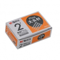 晨光ABS92602，办公2号镀镍大头针定位针50g/盒