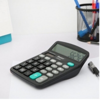 晨光ADG98837,桌面计算器12位太阳能电子计算器大按键学生文具办公用品计算器