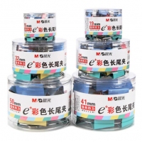 晨光ABS92742，彩色长尾票据夹/办公文具彩色燕尾夹/蝴蝶夹凤尾夹 19mm