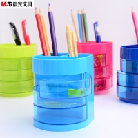晨光ABT98418,三层多功能大容量笔筒/彩色笔筒/办公用品笔座/学生笔娄