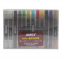 宝克mp2900-24，24色马克笔套装，双头酒精性/油性马克笔套装 手绘笔 海报笔 麦克笔