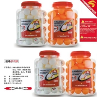 恒博601，一星乒乓球-60只装（HB601）,黄色乒乓球/白色乒乓球