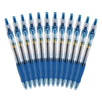 晨光GP1008,办公按动子弹头中性笔签字笔水笔0.5mm12支装 黑色