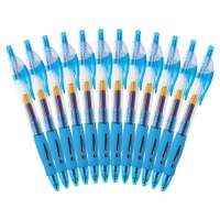 晨光GP1008,办公按动子弹头中性笔签字笔水笔0.5mm12支装 黑色