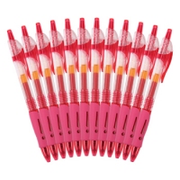 晨光GP1008,办公按动子弹头中性笔签字笔水笔0.5mm12支装 黑色