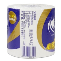 心相印BT910,1.4KG空芯卷纸 10卷/提（1/5）经典心柔三层卫生纸，纸巾140克*10卷