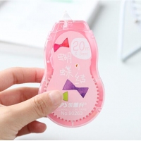 乐普升90263，5mm*20m加长耐用修正带/改正带/涂改带实惠学生不断带环保文具用品颜色随机（小飞鸢），T-90263