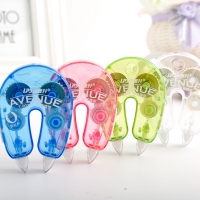 乐普升90246，5mm*6m修正带【U型双头双色】超薄膜改正带创意文具涂改带，T-90246