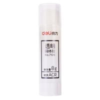 得力7106，固体胶透明胶棒8g强力胶棒粘贴牢固财务办公文具