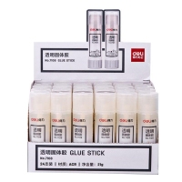 得力7108，21g透明固体胶/办公学生财务手工固体胶棒粘度好快干胶棒